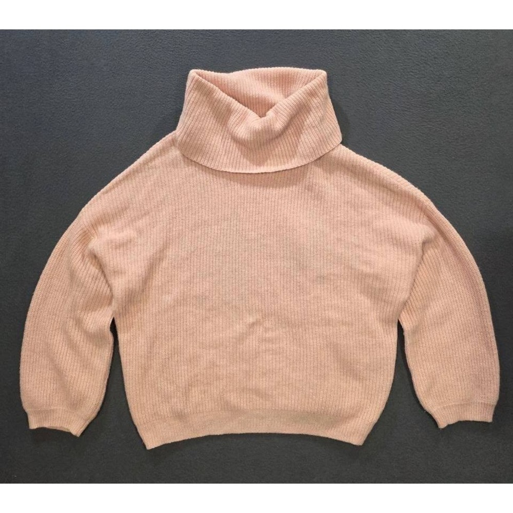 Anthropologie Maeve Ribbed Knit wool blend Cowl Neck Oversize Sweater M A011530